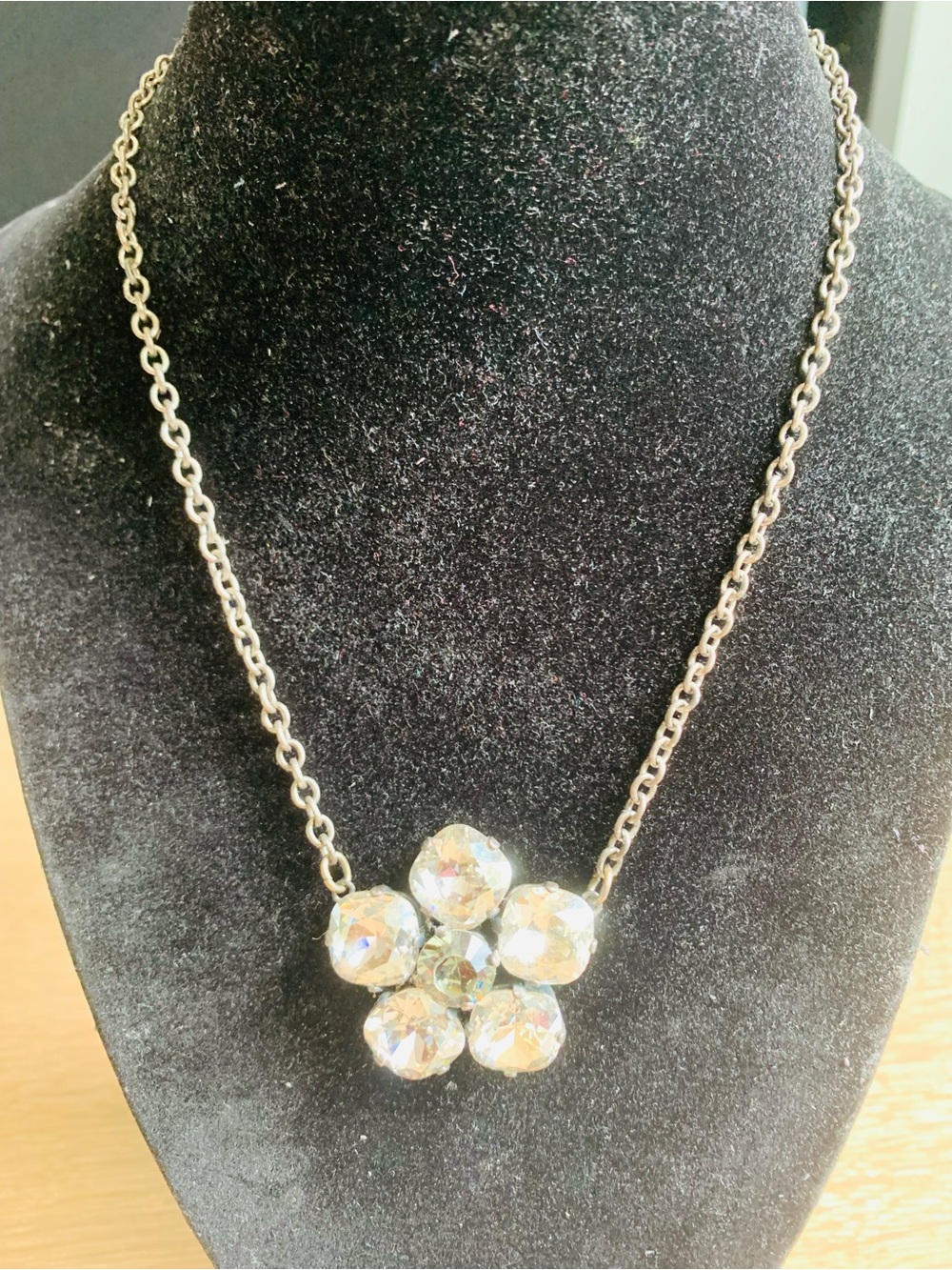Pretty Catherine Popesco France Rhinestone Necklace